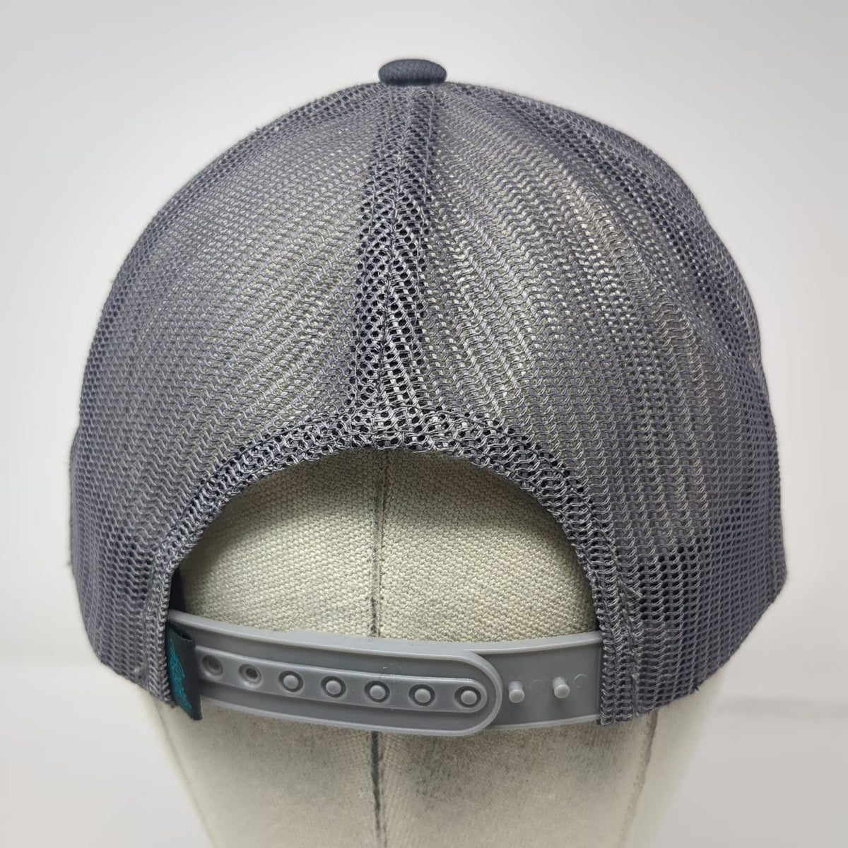 Hooey Trucker Hat Gray One Size Mesh Back Green Logo Snapback Circle Graphic