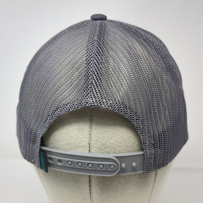 Hooey Trucker Hat Gray One Size Mesh Back Green Logo Snapback Circle Graphic