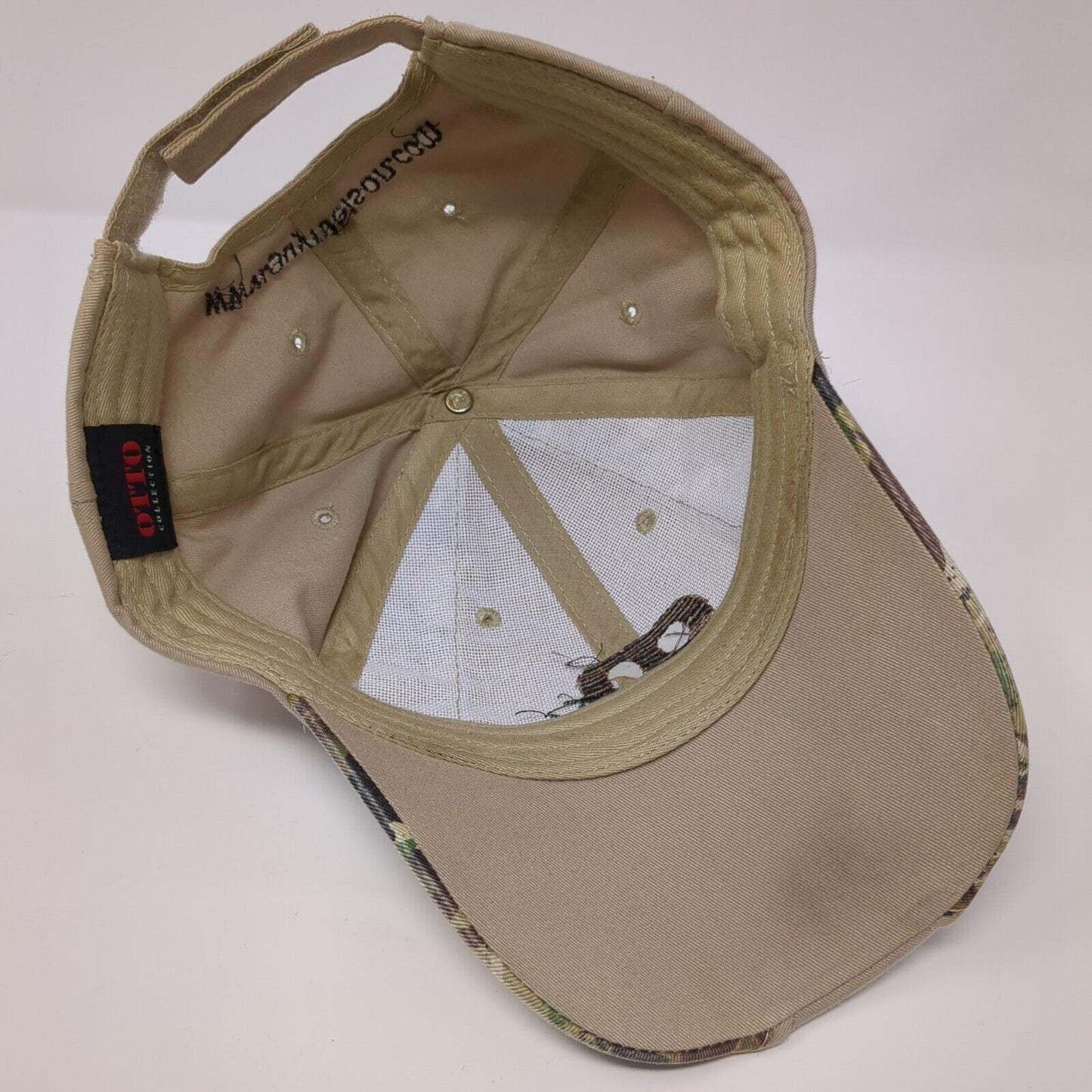 GN Guynielson Strapback Hat Tan Camouflage OSFM Adjustable Embroidered Otto