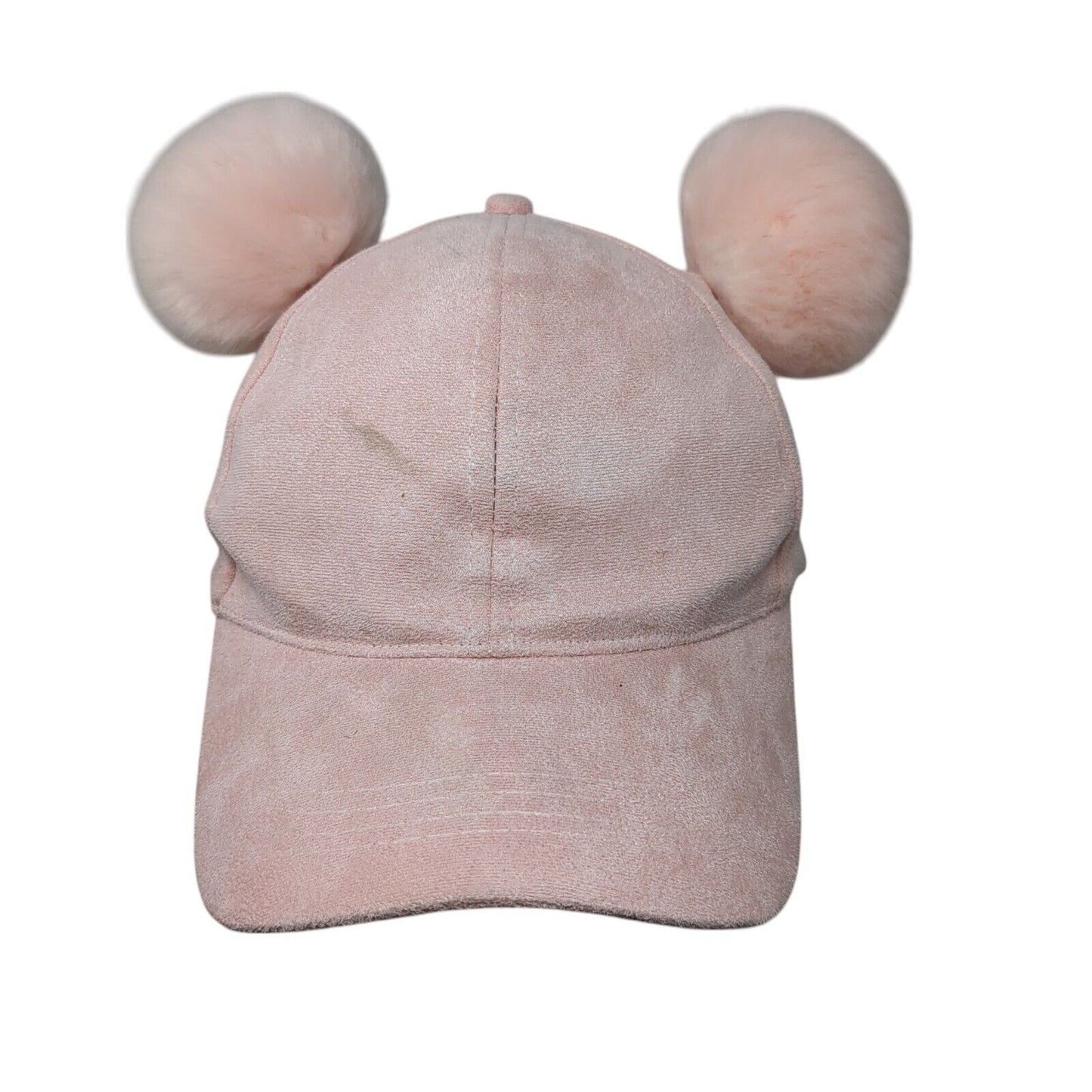 David And Young Strapback Pom Pom Hat Pink OSFM Adjustable Solid Blank