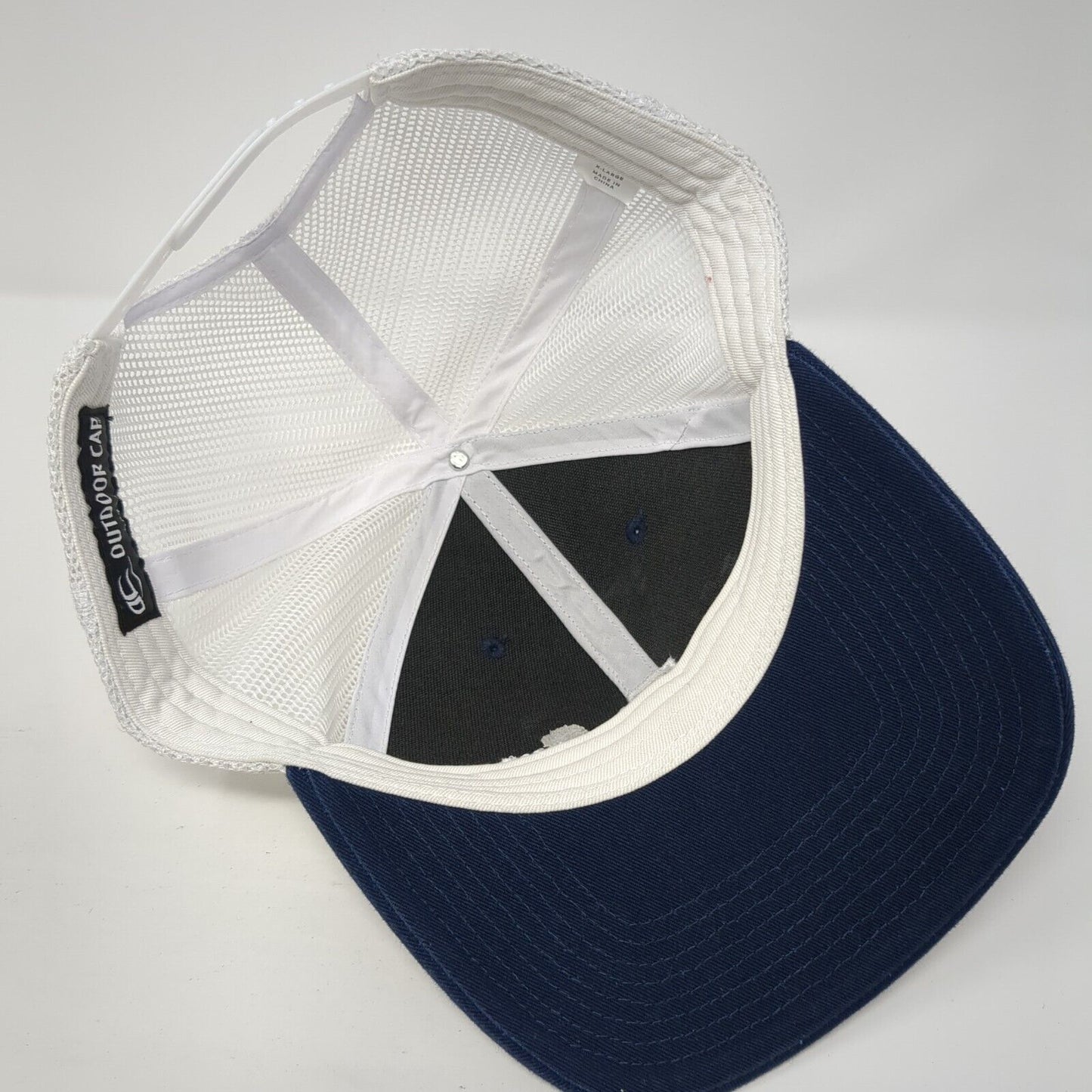 Denny Dennis Sporting Goods Snapback Trucker Hat Blue XL Mesh Back