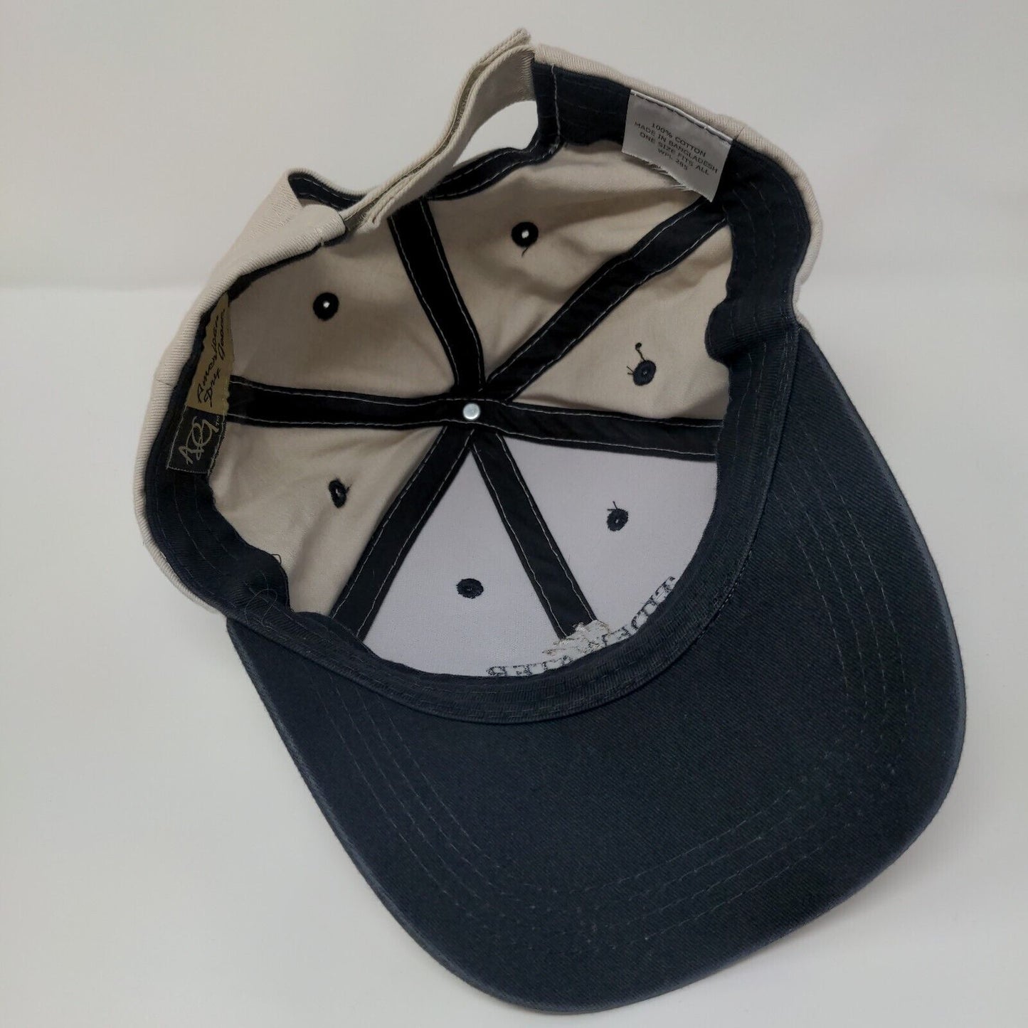 Tidewater Strapback Hat Tan OSFA Embroidered American Dry Goods