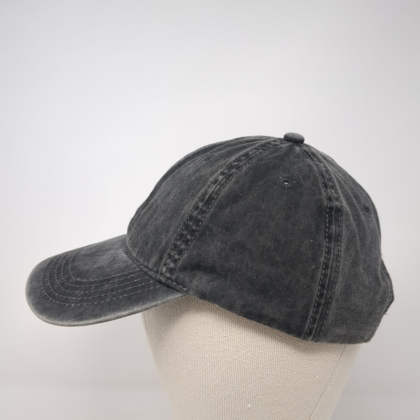Unbranded Slideback Baseball Cap Gray One Size Adjustable 6 Panel Blank