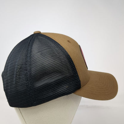 Yupoong Trucker Hat Brown One Size Dillon Jaycee Rodeo Montana Patch Mesh Horse