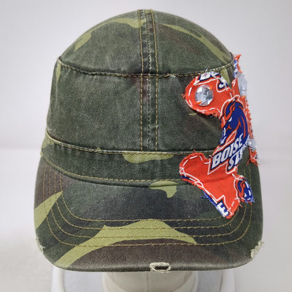 Boise State Broncos NCAA OTTO Army Cap Green Orange One Size Camo Rhinestone Hat