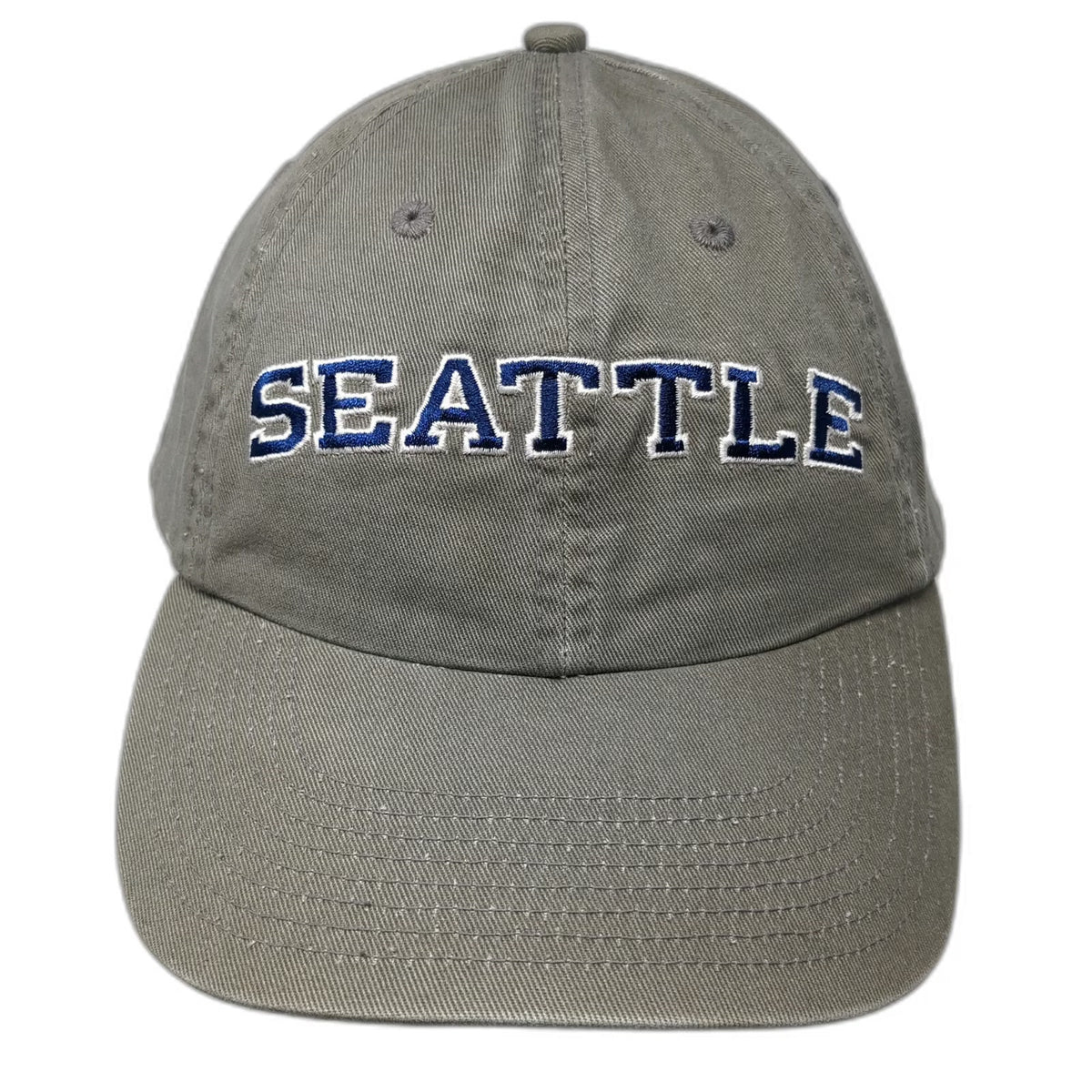 Fahrenheit Seattle Baseball Cap Green One Size Blue White Slideback Cotton Hat