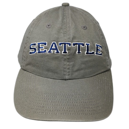 Fahrenheit Seattle Baseball Cap Green One Size Blue White Slideback Cotton Hat