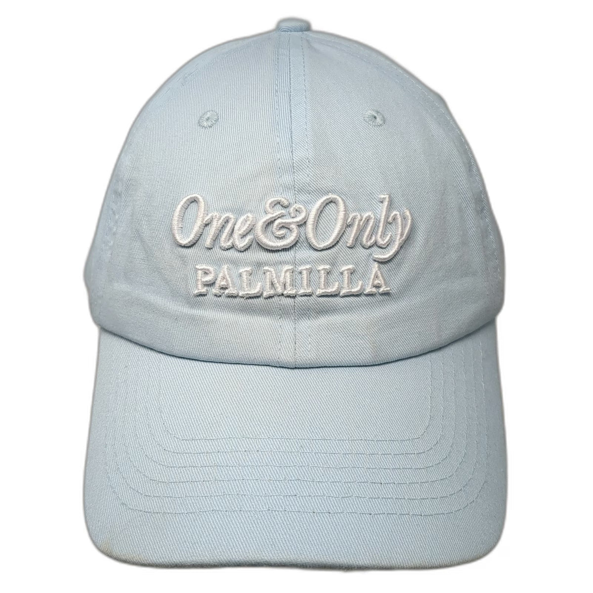 One & Only Palmilla Baseball Cap Blue One Size Adjustable Cotton Strapback Hat