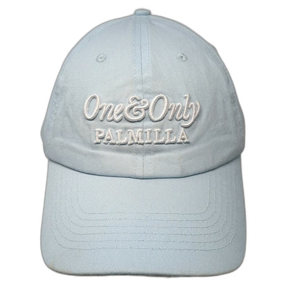 One & Only Palmilla Baseball Cap Blue One Size Adjustable Cotton Strapback Hat