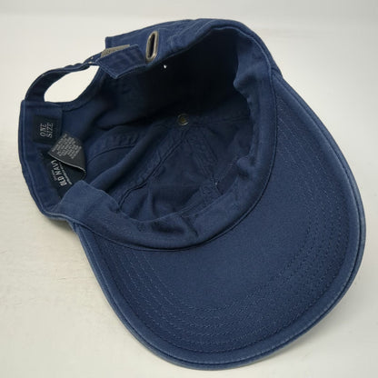 Old Navy Blue Baseball Cap One Size American Flag Patch Adjustable Strap Hat