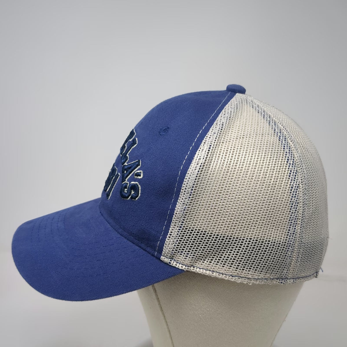 Cabela's Trucker Hat Blue One Size Snapback 1961 Mesh Back Embroidered Logo