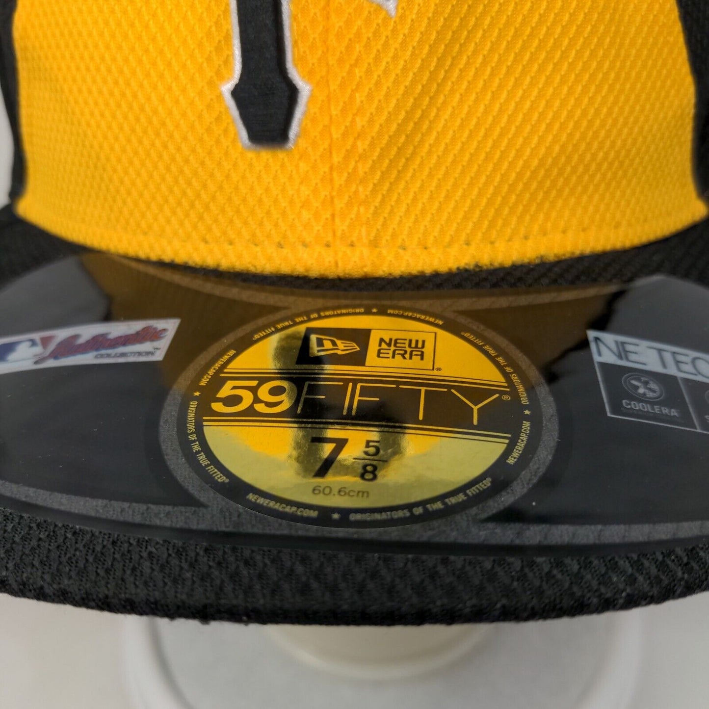 New Era Men's Fitted Hat Multicolor 7 5/8 Pittsburgh Pirates Logo 59Fifty Logo