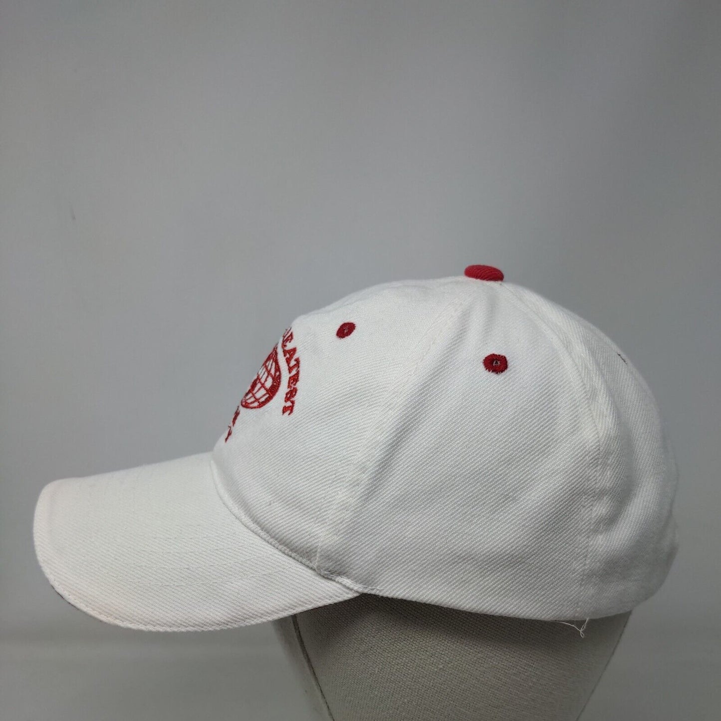 World Greatest Mom TY TY Strapback Hat White One Size Adjustable Embroidered