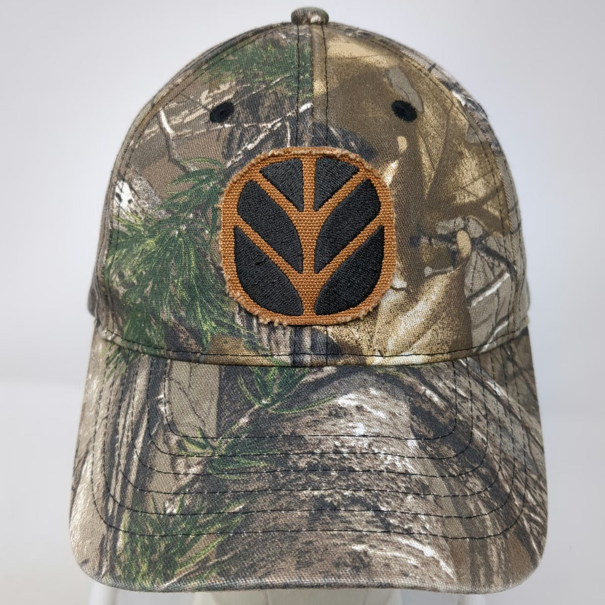 K-Products Baseball Cap Brown One Size New Holland Camo Embroidered Logo Hat