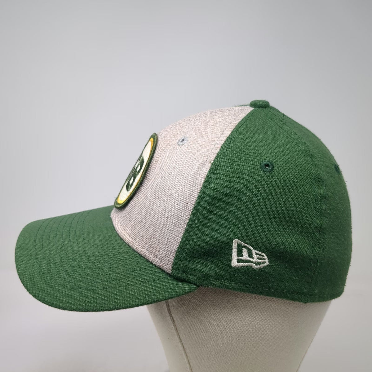 New Era Baseball Cap Green M NFL Packers GB Patch Stretch Fit 39THIRTY Hat