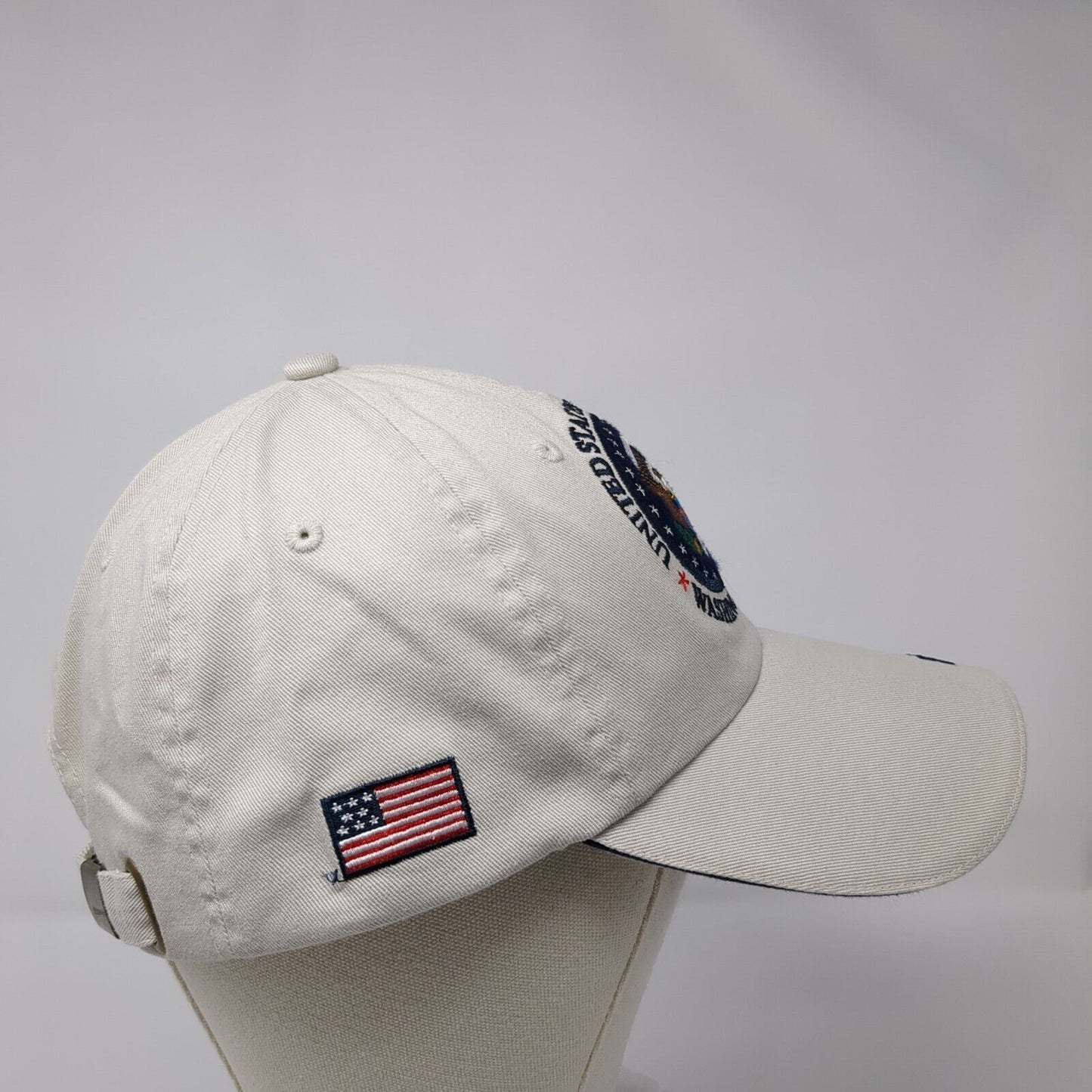 United States of America Washington DC Slideback Hat Tan OSFA 6 Panel