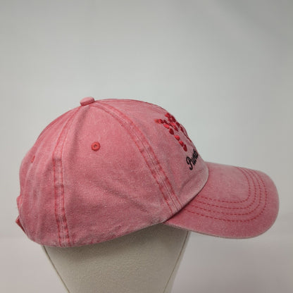 Puerto Vallarta MX Strapback Hat Red One Size Adjustable Yacht Club