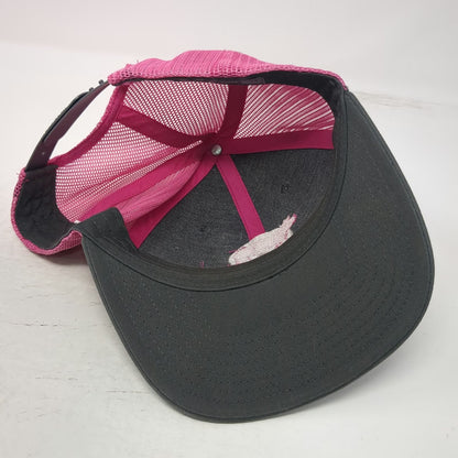 Richardson 112 Trucker Hat Gray Pink Pig Ethington Show Hogs Mesh Back One Size