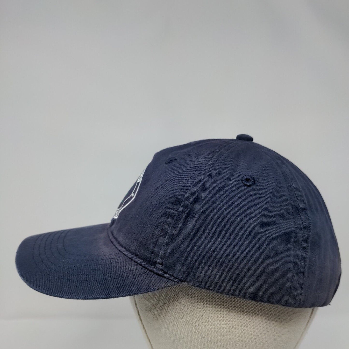 Concord Lumber Corporation Strapback Hat Blue OSFA Embroidered Apollo
