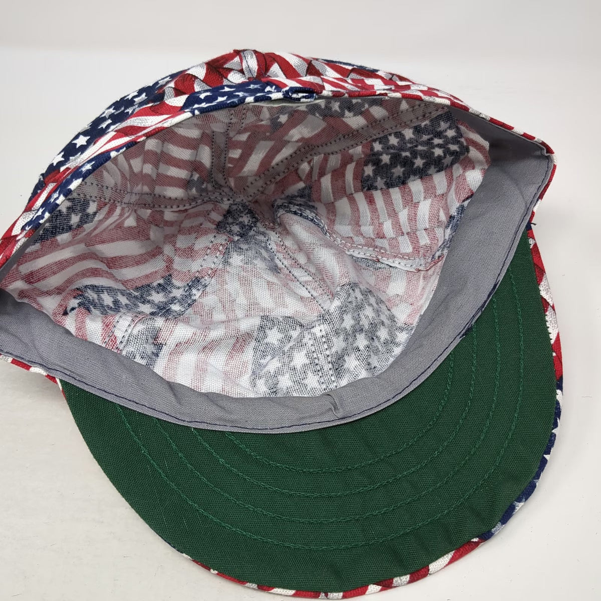 Kromer Baseball Cap Red Blue White 7 3/8 American Flag All Over Print Hat USA