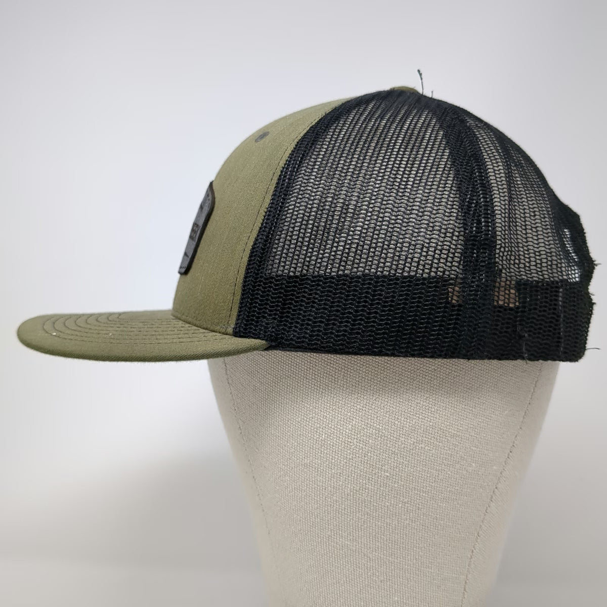 Cedar Creek Capital Trucker Hat Green One Size Mesh Back Snapback Leather Patch