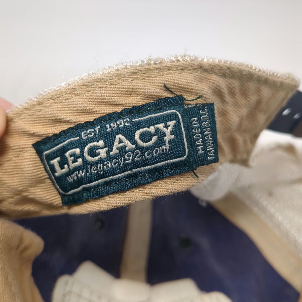 Legacy Trucker Hat Blue One Size IdaPac Mesh Snapback Green Underbrim Hat