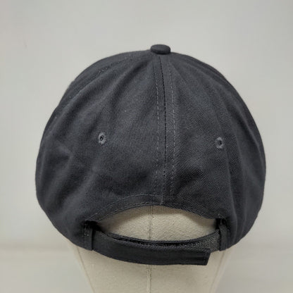 Brunch Squad Strapback Hat Gray One Size Adjustable Embroidered Vented Holes