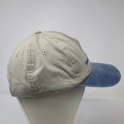 Basic Hat Baseball Cap Beige Blue One Size Advanced Communications Embroidered
