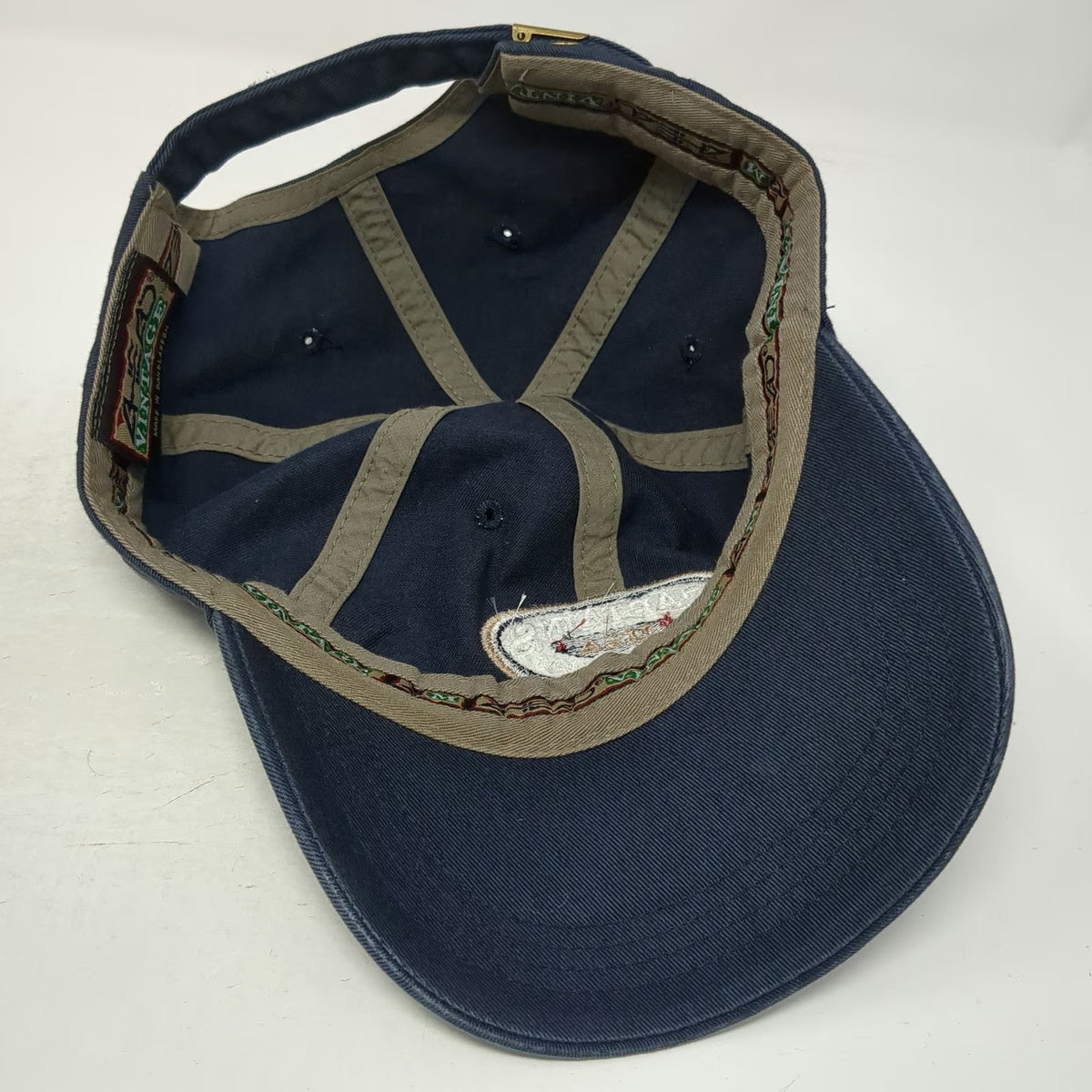 AHEAD Baseball Cap Blue OSFM Captains Golf Course Massachusetts Slideback Hat