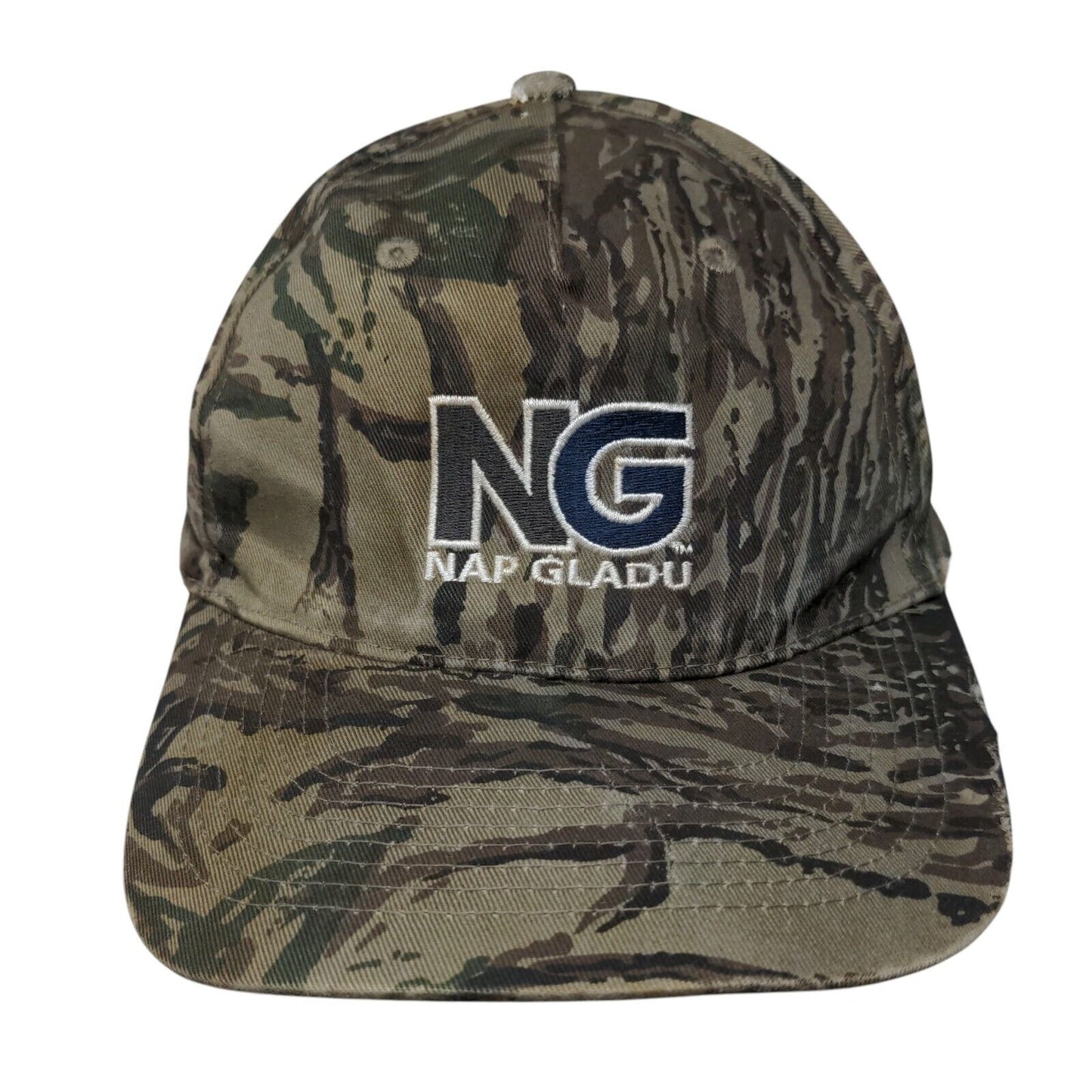 Nap Gladu Snapback Hat Camouflage One Size Adjustable Embroidered Vented Holes