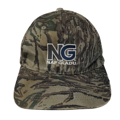 Nap Gladu Snapback Hat Camouflage One Size Adjustable Embroidered Vented Holes