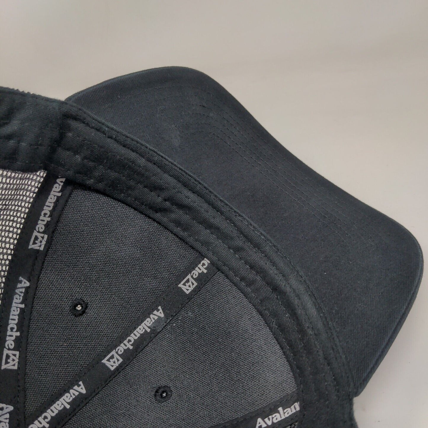 Go Outside Snapback Trucker Hat Black One Size Adjustable Mesh Back Avalanche