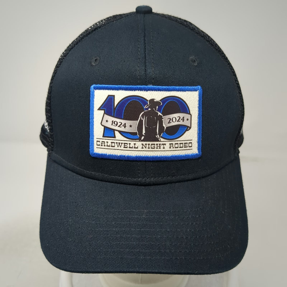 Nike Trucker Hat Black One Size Caldwell Night Rodeo 100th Anniversary Mesh