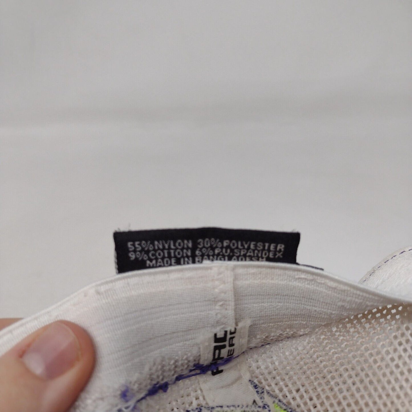 ML Fitted Mesh Back Trucker Hat Blue S/M Embroidered Pacific Headwear