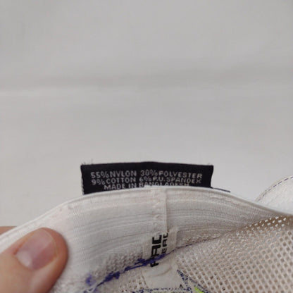 ML Fitted Mesh Back Trucker Hat Blue S/M Embroidered Pacific Headwear