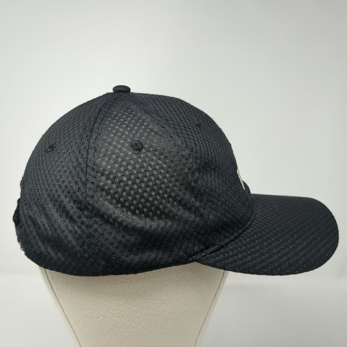Wawa Logo Embroidery Performance Mesh Strapback Baseball Cap Black One Size Hat