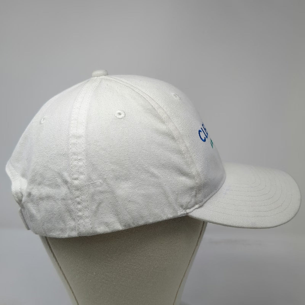Hit Clearwater Analytics Baseball Cap White One Size Cotton Strapback Hat