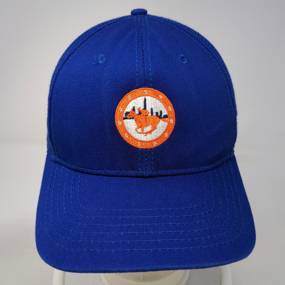 HeadStart Snapback Hat Blue One Size NYC City Skyline Horse Embroidered Patch
