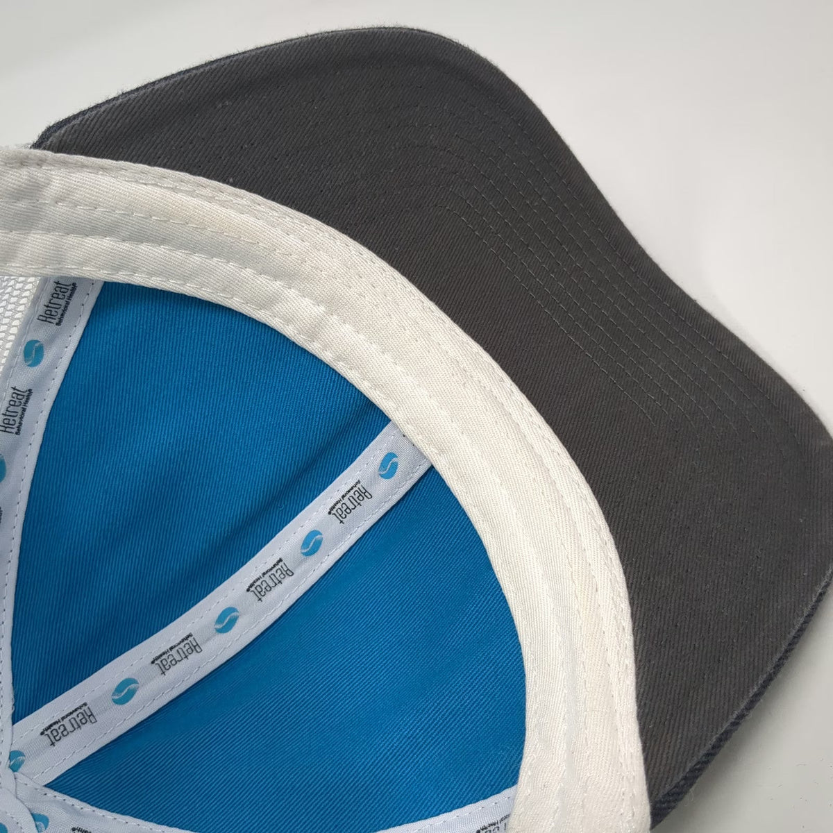 Name Brand Promotions Trucker Hat Gray White One Size Mesh Back Retreat Logo