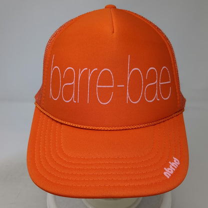 Neighborhood Laguna Trucker Hat Orange One Size Barre-Bae Mesh Snapback nbrhd