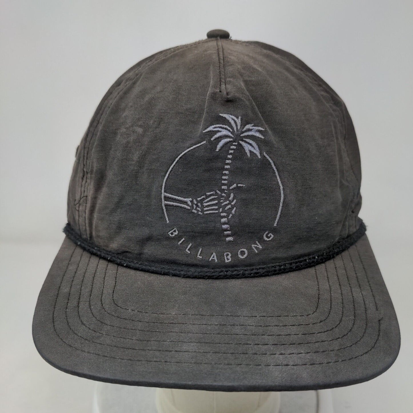 Billabong Snapback Rope Hat Black One Size Embroidered Adjustable