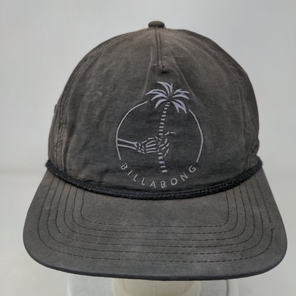 Billabong Snapback Rope Hat Black One Size Embroidered Adjustable