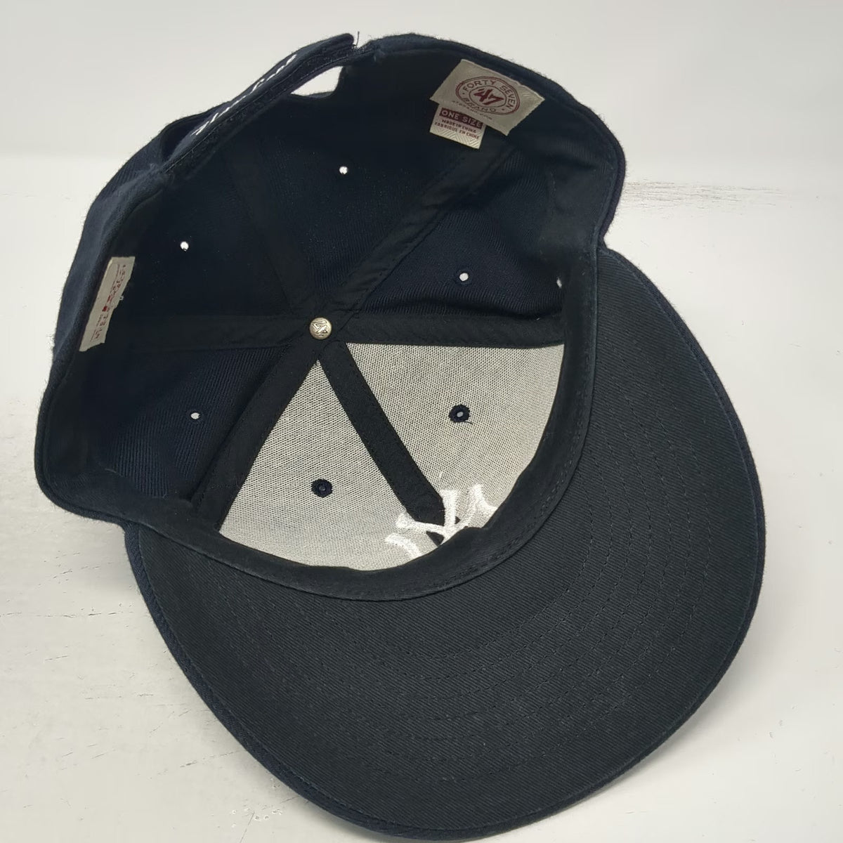 '47 New York Yankees MLB Baseball Cap Blue OSFM Strapback Wool Blend Hat