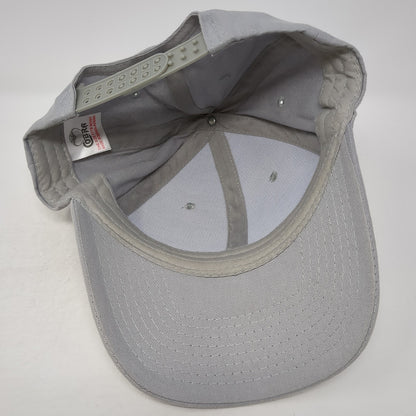 Cobra Snapback Hat Gray One Size Solid Adjustable Vent Holes Blank