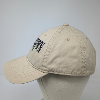 Jacobson Hat Baseball Cap Beige One Size Cooperstown New York Blue Green hat