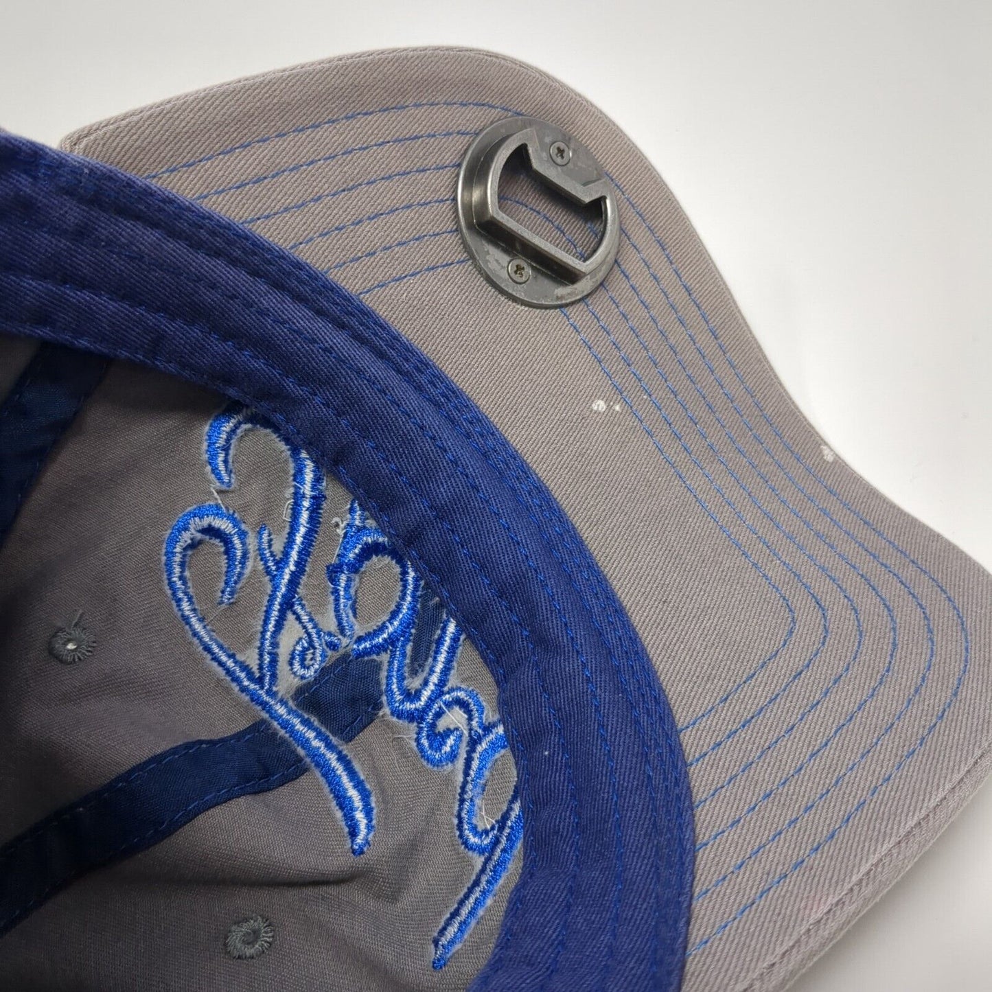 Ford Genuine Parts Slideback Baseball Cap Gray One Size Adjustable Bottle Opener