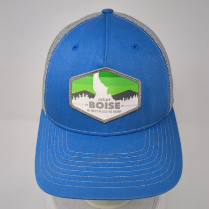 Intuit 2020 Boise #1 Best Place To Work Snapback Trucker Hat Blue OS Richardson