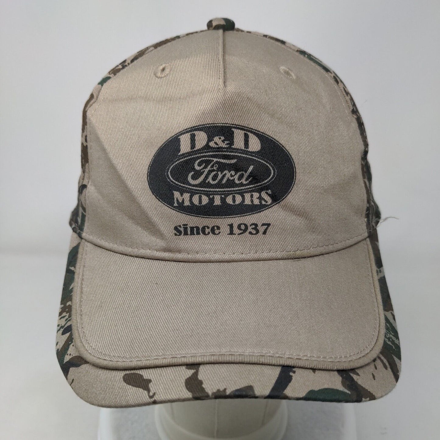 D&D Ford Motors Since 1937 Strapback Hat Camouflage One Size Adjustable Cobra