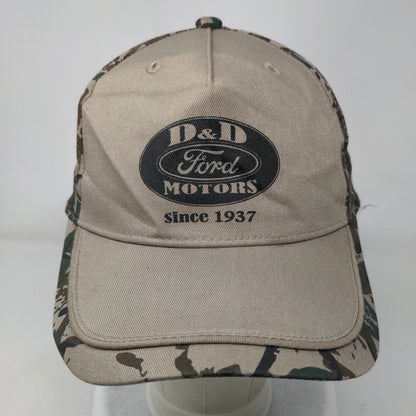 D&D Ford Motors Since 1937 Strapback Hat Camouflage One Size Adjustable Cobra