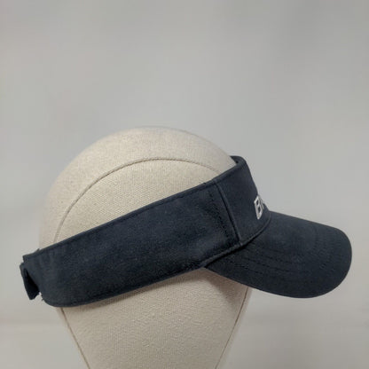 Brine Strapback Sun Visor Cap Hat Blue Embroidered Logo Adjustable